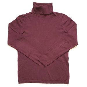 Talbots Turtleneck Burgundy Sweater Small